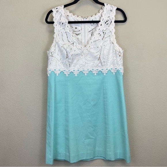 Lilly Pulitzer Sandi Stretch Lace Shift Mini Dress Size 12 - Picture 3 of 8